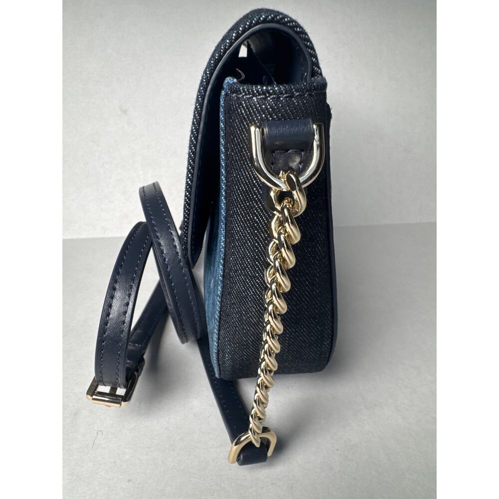 Michael Kors signature blue denim half dome crossbody bag and wallet - Picture 7 of 16